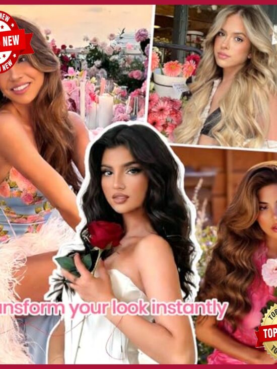 22 Inch Human Hair Clip-In Extensions, 110g Straight Double Weft main image 5